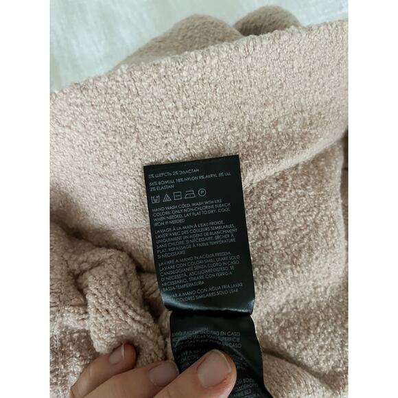 Club Monaco | Bouclé Pants | Light Pink | Sz L | NWT - Picture 7 of 8